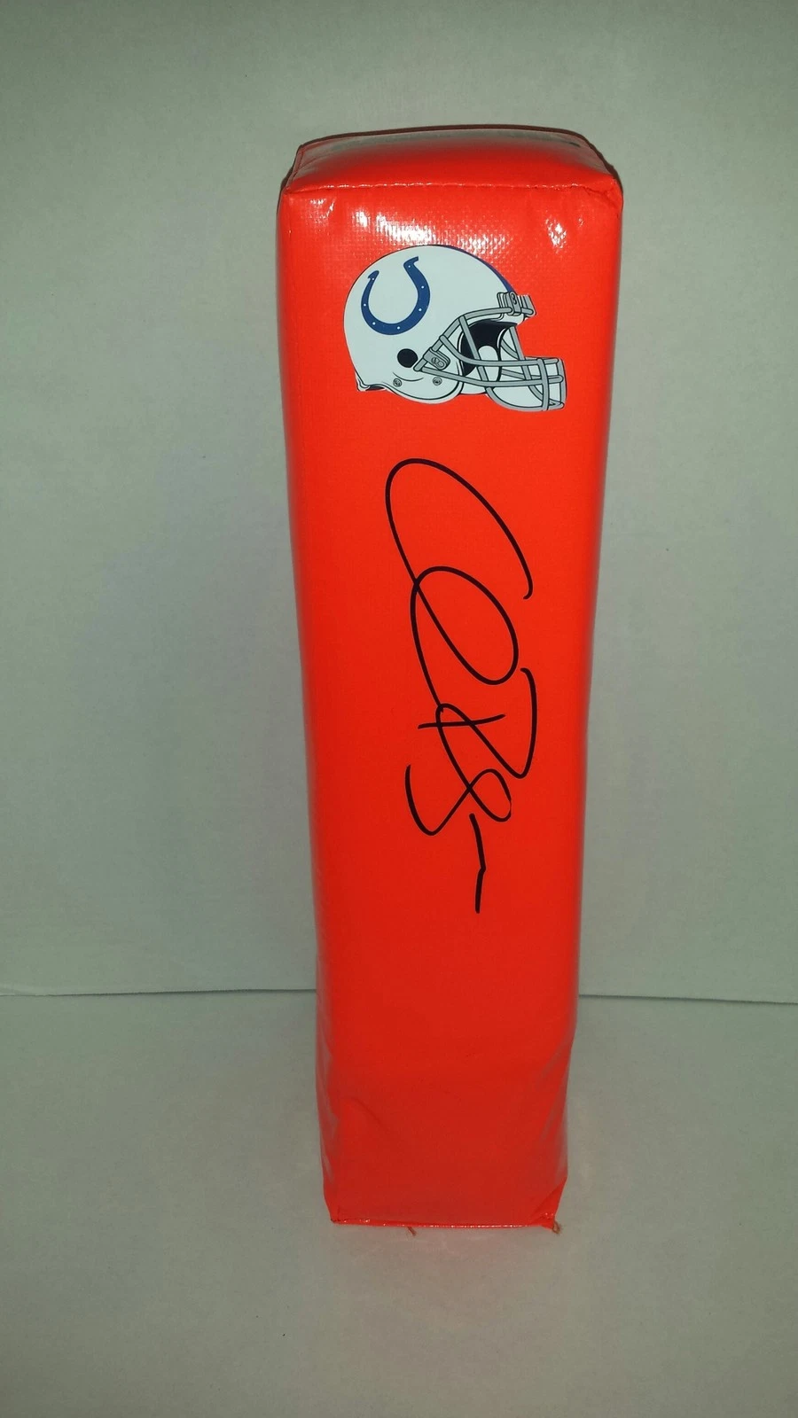 CHUCK PAGANO SIGNED INDIANAPOLIS COLTS TOUCHDOWN PYLON COA FOOTBALL