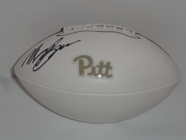 MAX BROWNE SIGNED FOOTBALL PITT PANTHERS SCRIPT AUTOGRAPHED PITTSBURGH