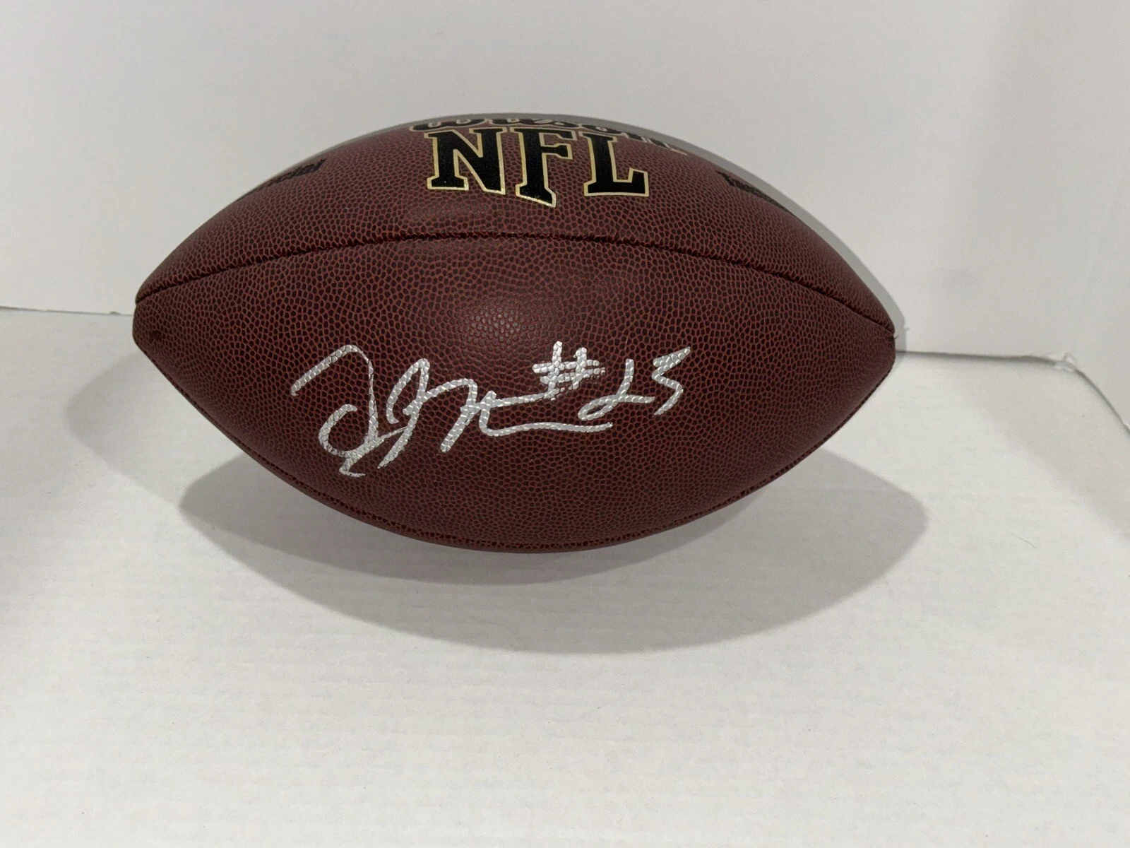 DJ HAYDEN SIGNED NFL FOOTBALL OAKLAND RAIDERS HOUSTON COUGARS