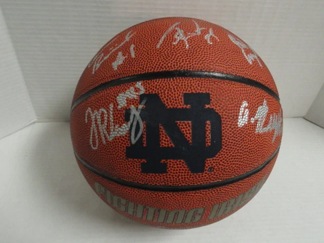 NOTRE DAME FIGHTING IRISH TEAM SIGNED BASKETBALL MIKE BREY JERIAN GRANT