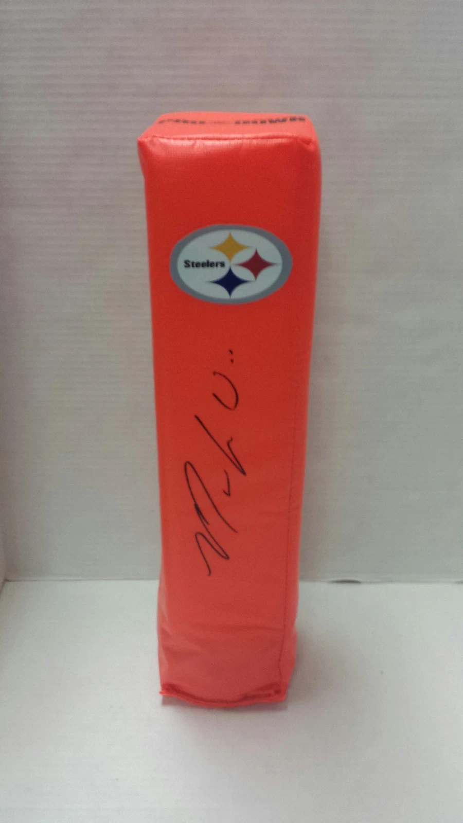 MARKUS WHEATON SIGNED TOUCHDOWN PYLON PITTSBURGH STEELERS INSCRIPTION FOOTBALL
