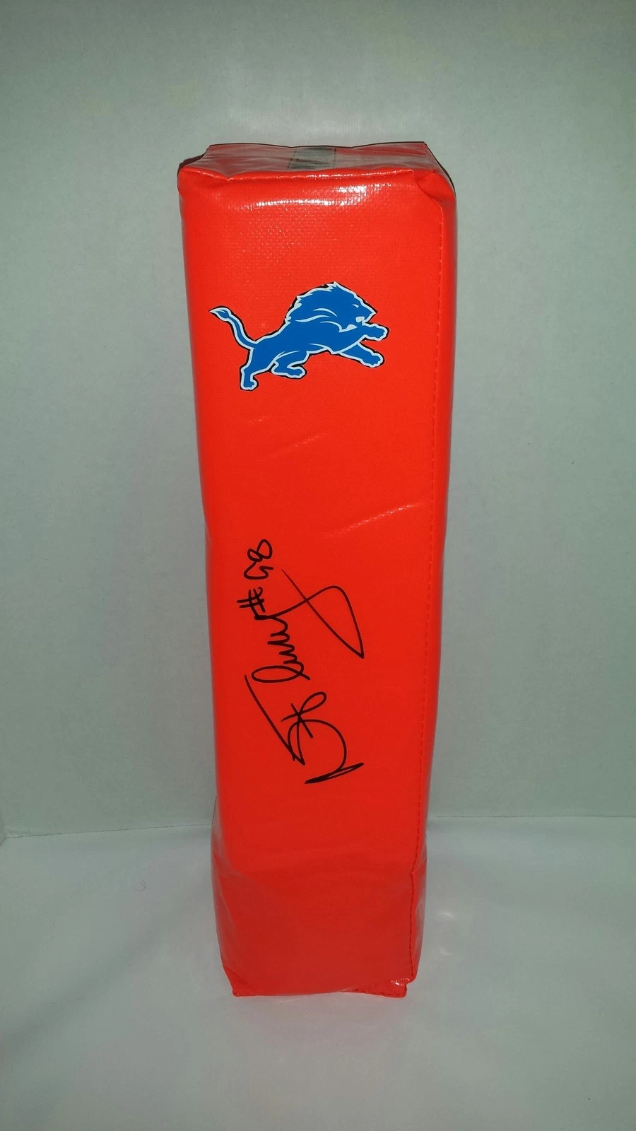 NICK FAIRLEY SIGNED DETROIT LIONS TOUCHDOWN PYLON FOOTBALL COA