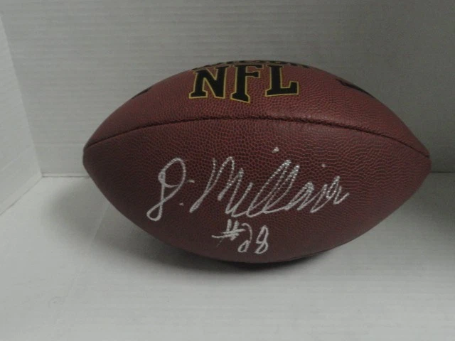 DEE MILLINER SIGNED NFL FOOTBALL NEW YORK JETS AUTOGRAPHED