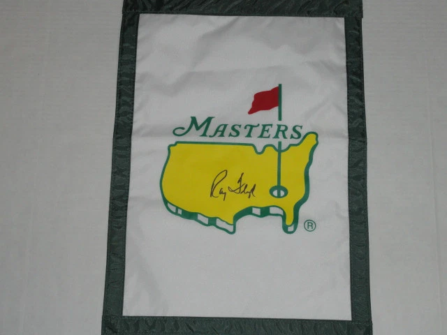 RAYMOND FLOYD SIGNED MASTERS GARDEN PIN FLAG AUTOGRAPHED 1976 CHAMPION HOF RAY