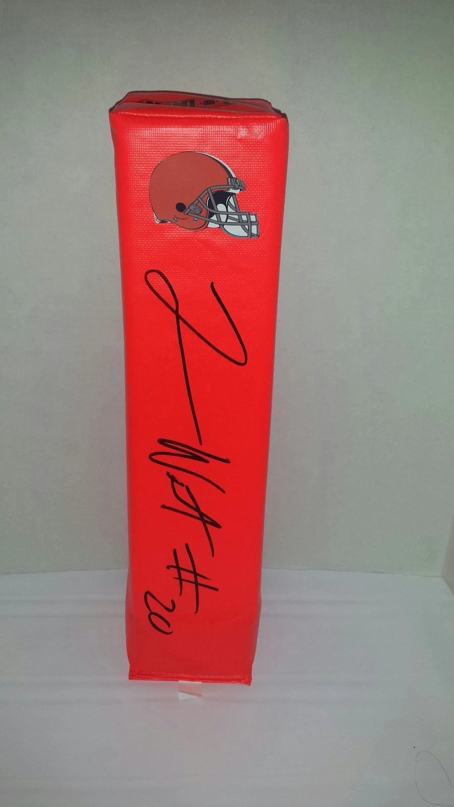 TERRANCE WEST SIGNED CLEVELAND BROWNS TOUCHDOWN PYLON FOOTBALL ROOKIE STAR