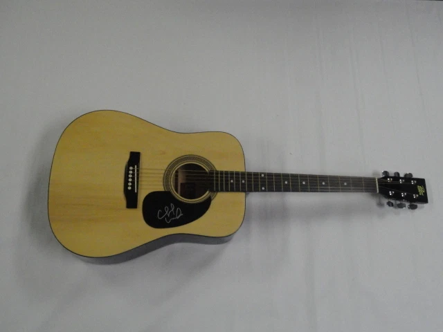 CHUCK WICKS SIGNED NATURAL ACOUSTIC GUITAR COUNTRY SUPERSTAR