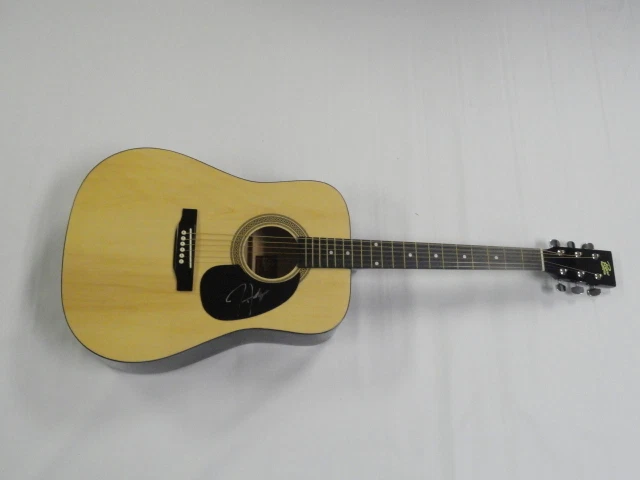 JT HODGES SIGNED NATURAL ACOUSTIC GUITAR COUNTRY SUPERSTAR J.T.