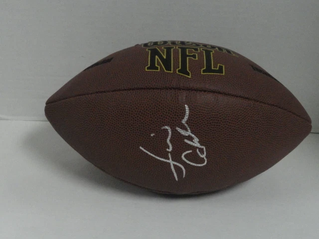 JIM CALDWELL SIGNED NFL FOOTBALL DETROIT LIONS INDIANAPOLIS COLTS