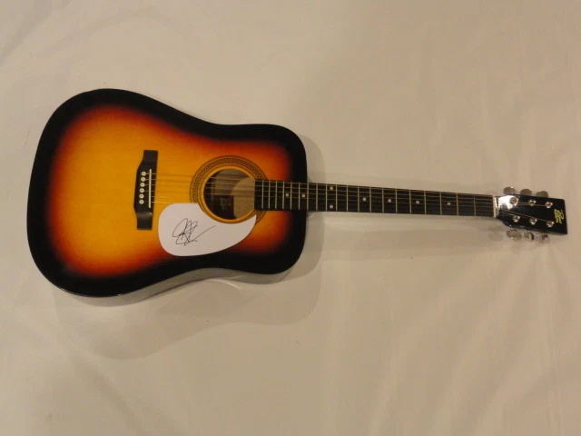JONATHAN JACKSON SIGNED F/S SUNBURST ACOUSTIC GUITAR NASHVILLE AVERY BARKLEY