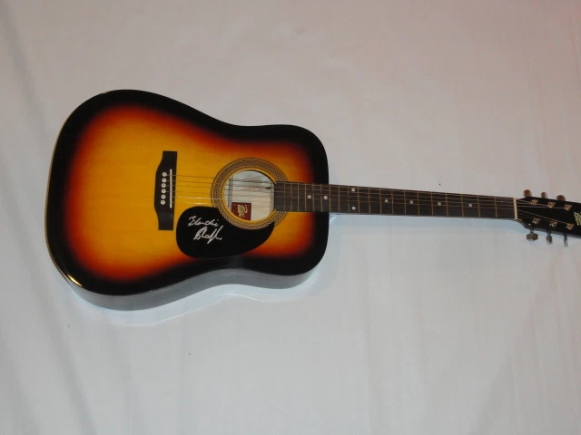 BLONDIE CHAPLIN SIGNED SUNBURST ACOUSTIC GUITAR THE BEACH BOYS ROLLING STONES
