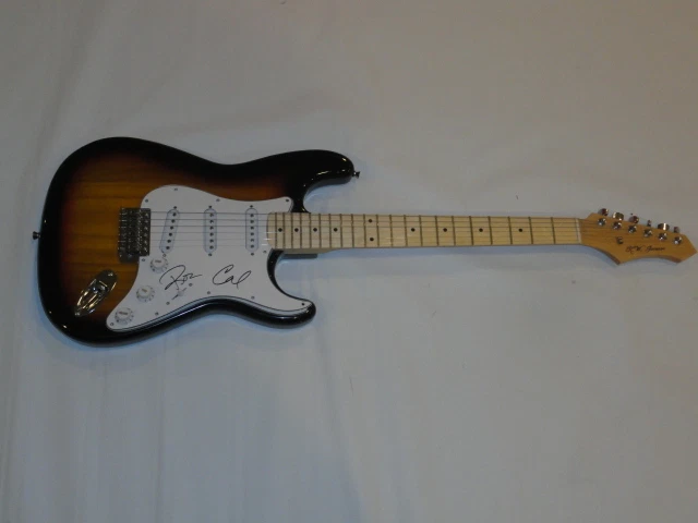 TIMEFLIES SIGNED SUNBURST ELECTRIC GUITAR ROB & CAL 2X TUESDAYS