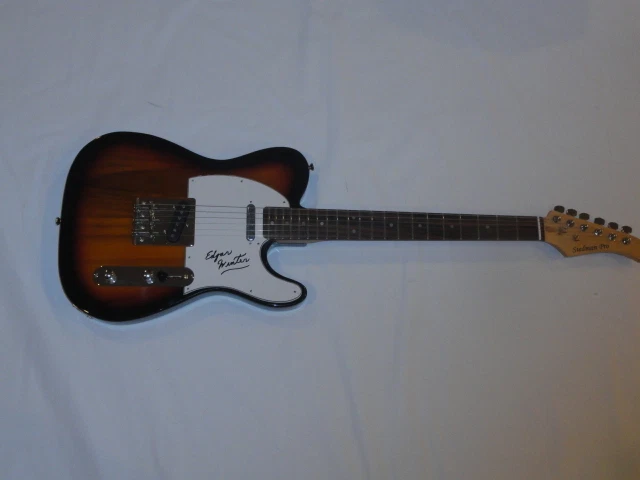 EDGAR WINTER SIGNED SUNBURST ELECTRIC GUITAR LEGEND PROOF