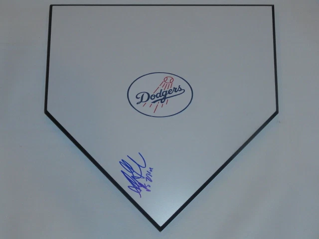 ADRIAN GONZALEZ SIGNED HOME PLATE LOS ANGELES DODGERS AUTOGRAPHED PROOF