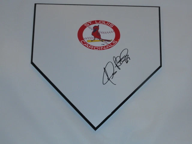 JHONNY PERALTA SIGNED HOME PLATE ST. LOUIS CARDINALS ALL STAR PROOF