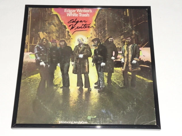 EDGAR WINTER SIGNED FRAMED 