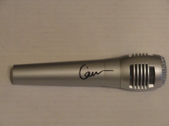 CAM SIGNED MICROPHONE COUNTRY SUPERSTAR BURNING HOUSE NEW COUNTRY SINGER
