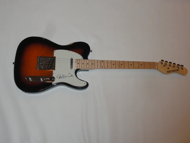 DENNY LAINE SIGNED SUNBURST ELECTRIC GUITAR WINGS THE MOODY BLUES JSA COA