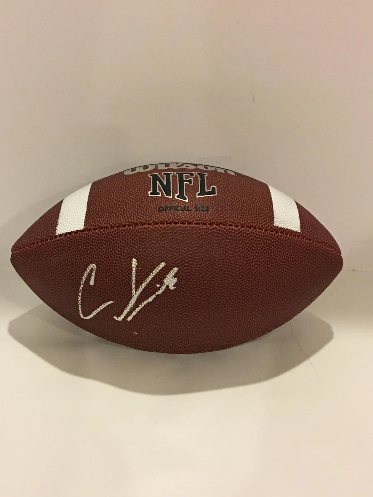 CHRISTIAN KIRK SIGNED NFL FOOTBALL ARIZONA CARDINALS TEXAS A&M AGGIES PROOF