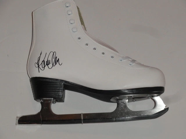 KAREN CHEN SIGNED ICE SKATE 2018 OLYMPICS FIGURE SKATING PROOF