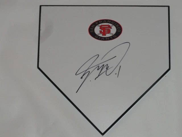 JAE-GYUN HWANG SIGNED HOME PLATE SAN FRANCISCO GIANTS AUTOGRAPHED PROOF