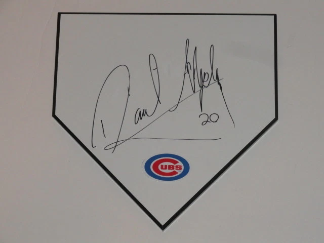DANIEL MURPHY SIGNED HOME PLATE CHICAGO CUBS AUTOGRAPHED PROOF IMPERFECT