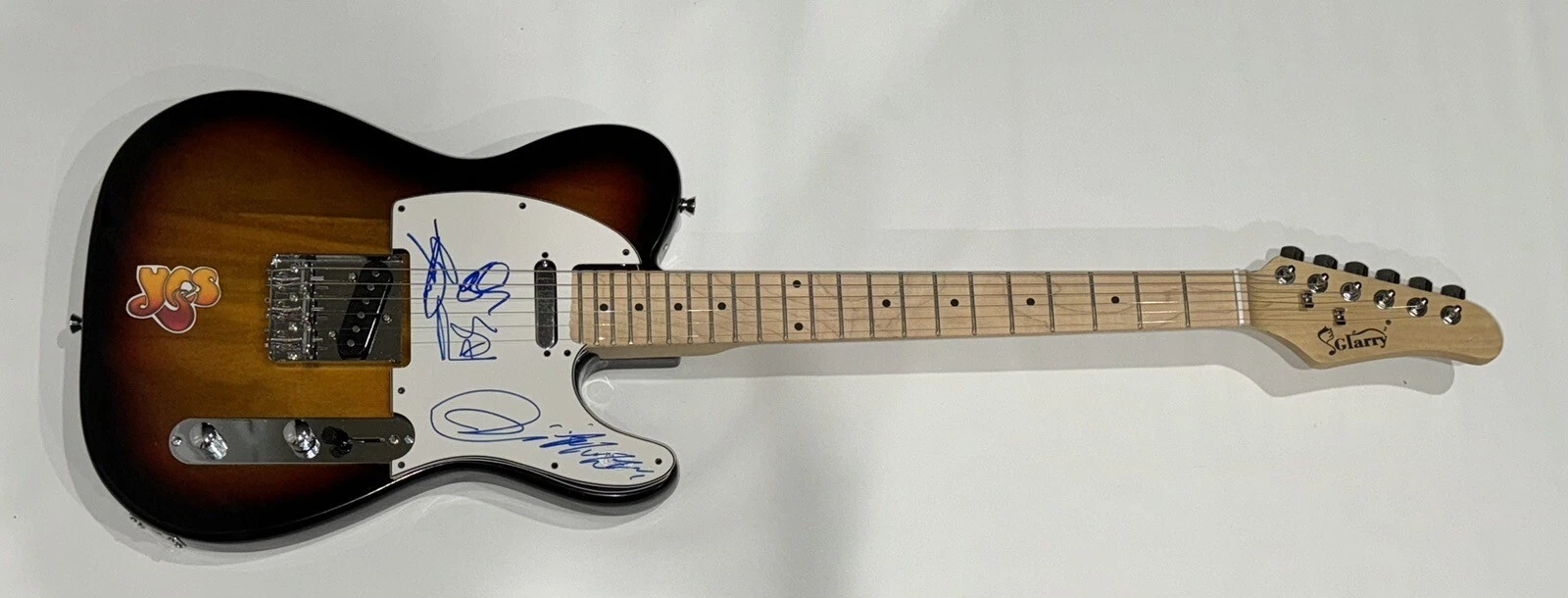 YES SIGNED SUNBURST ELECTRIC GUITAR JON ANDERSON HOWE WAKEMAN ALAN WHITE JSA COA
