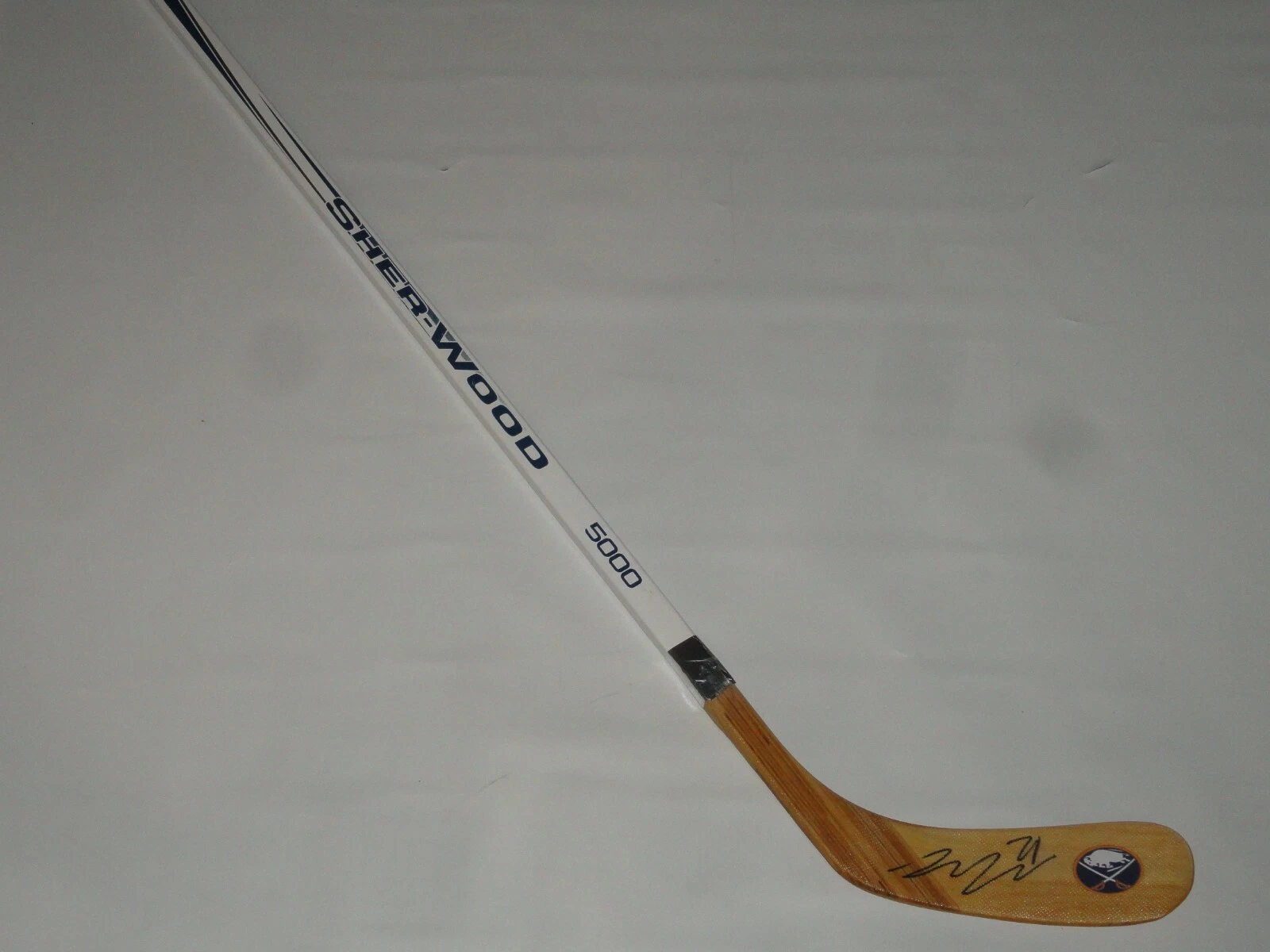 ZEMGUS GIRGENSONS SIGNED SHERWOOD HOCKEY STICK BUFFALO SABRES AUTOGRAPHED PROOF COLLECTIBLE MEMORABILIA