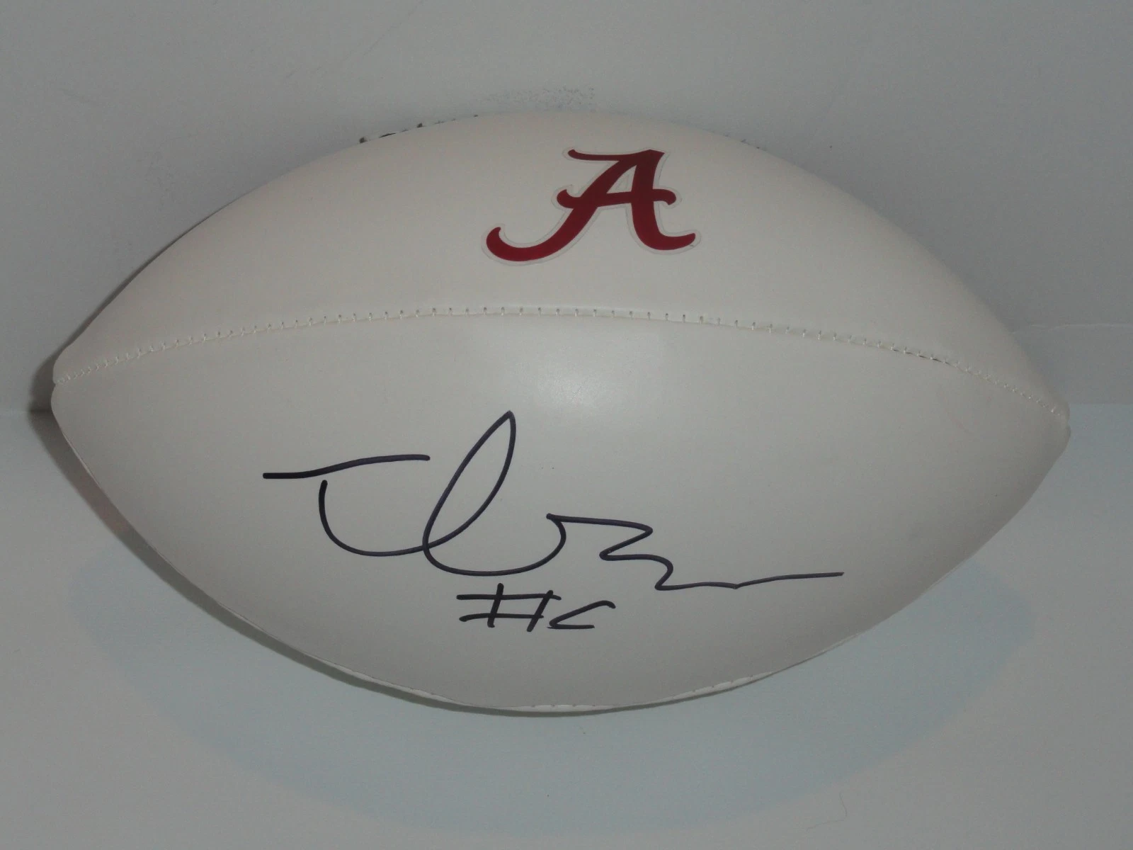 TREY SANDERS SIGNED FOOTBALL ALABAMA CRIMSON TIDE AUTOGRAPHED 1ST ONE! COLLECTIBLE MEMORABILIA