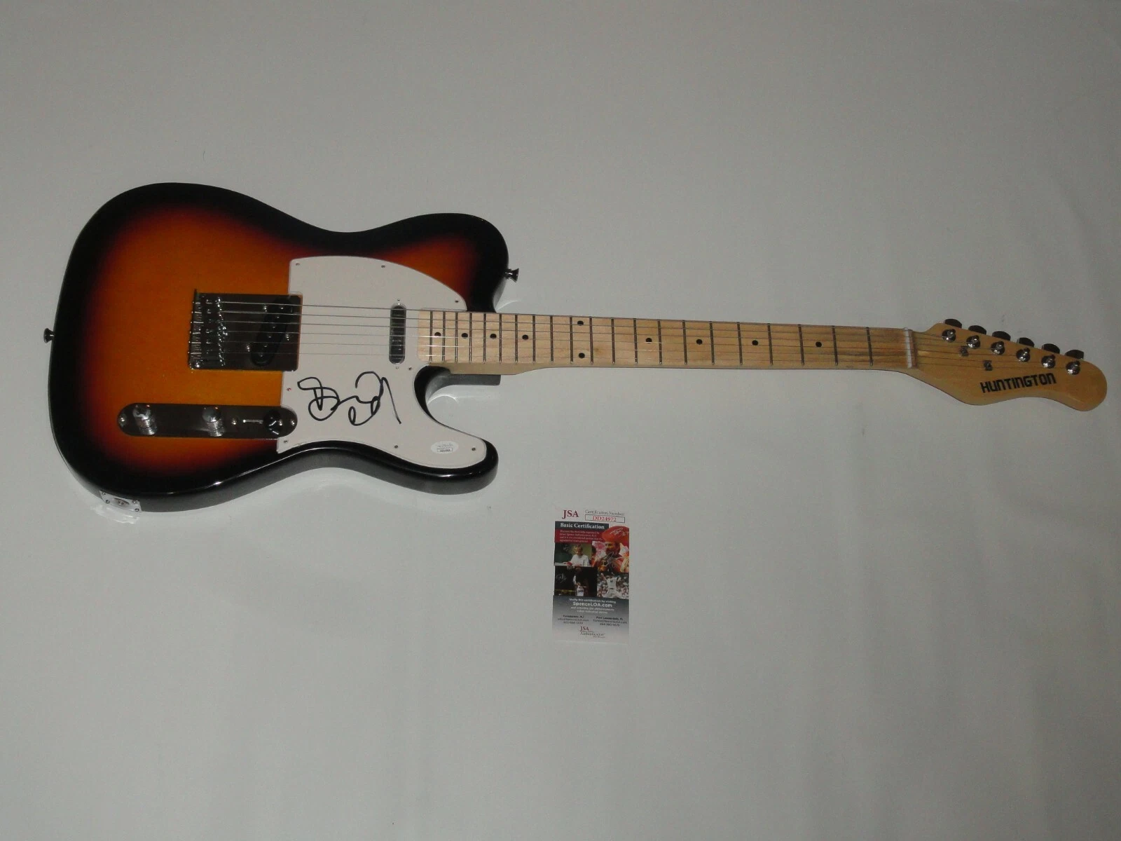 DAVID COVERDALE SIGNED SUNBURST ELECTRIC GUITAR WHITESNAKE LEGEND JSA COA 1