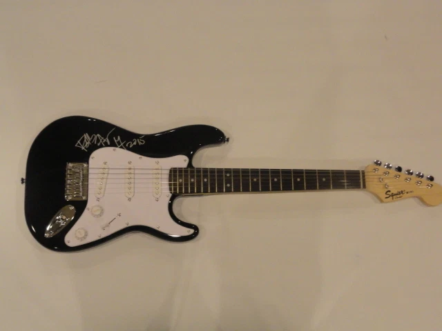 ROBB FLYNN MACHINE HEAD SIGNED BLACK ELECTRIC GUITAR JSA COA PROOF VERY RARE