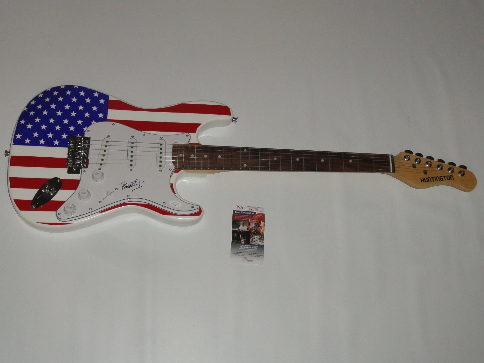 BOOKER T JONES SIGNED USA ELECTRIC GUITAR BOOKER T & THE M.G.'S JSA COA PROOF 1