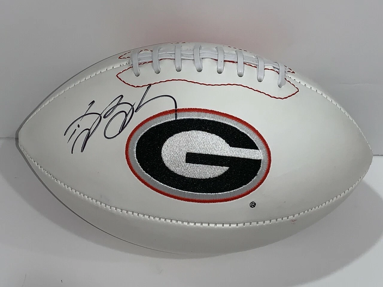 BILL GOLDBERG SIGNED GEORGIA BULLDOGS LOGO FOOTBALL WWE LEGEND PROOF JSA COA