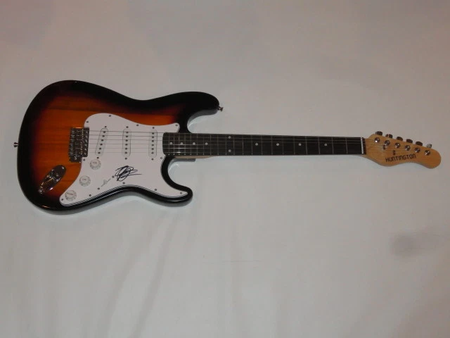 JOHN POPPER SIGNED SUNBURST ELECTRIC GUITAR BLUES TRAVELERS LEGEND JSA COA