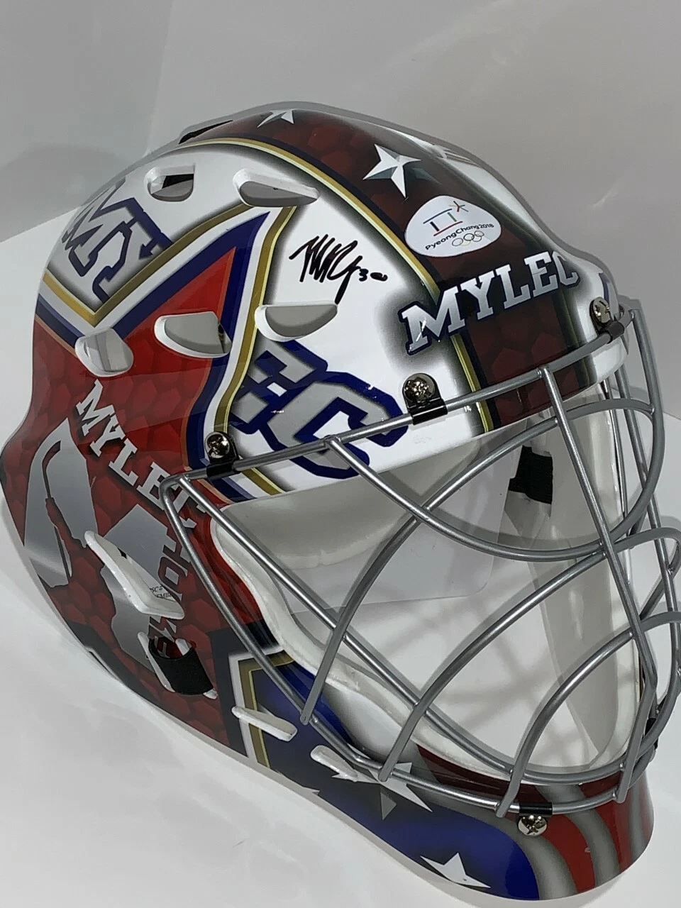 MADDIE ROONEY SIGNED TEAM USA GOALIE MASK OLYMPICS 2018 GOLD MEDAL PSA COA