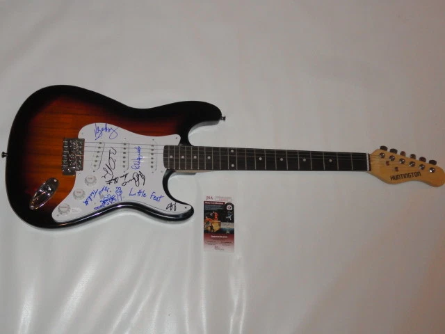 LITTLE FEAT SIGNED ELECTRIC GUITAR BILL PAYNE RICHIE HAYWARD 7X JSA COA