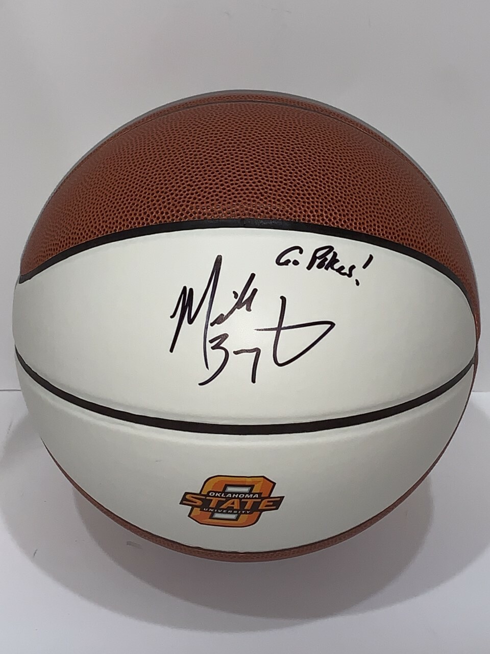 MIKE BOYNTON SIGNED BASKETBALL OKLAHOMA STATE COWBOYS ST. PROOF