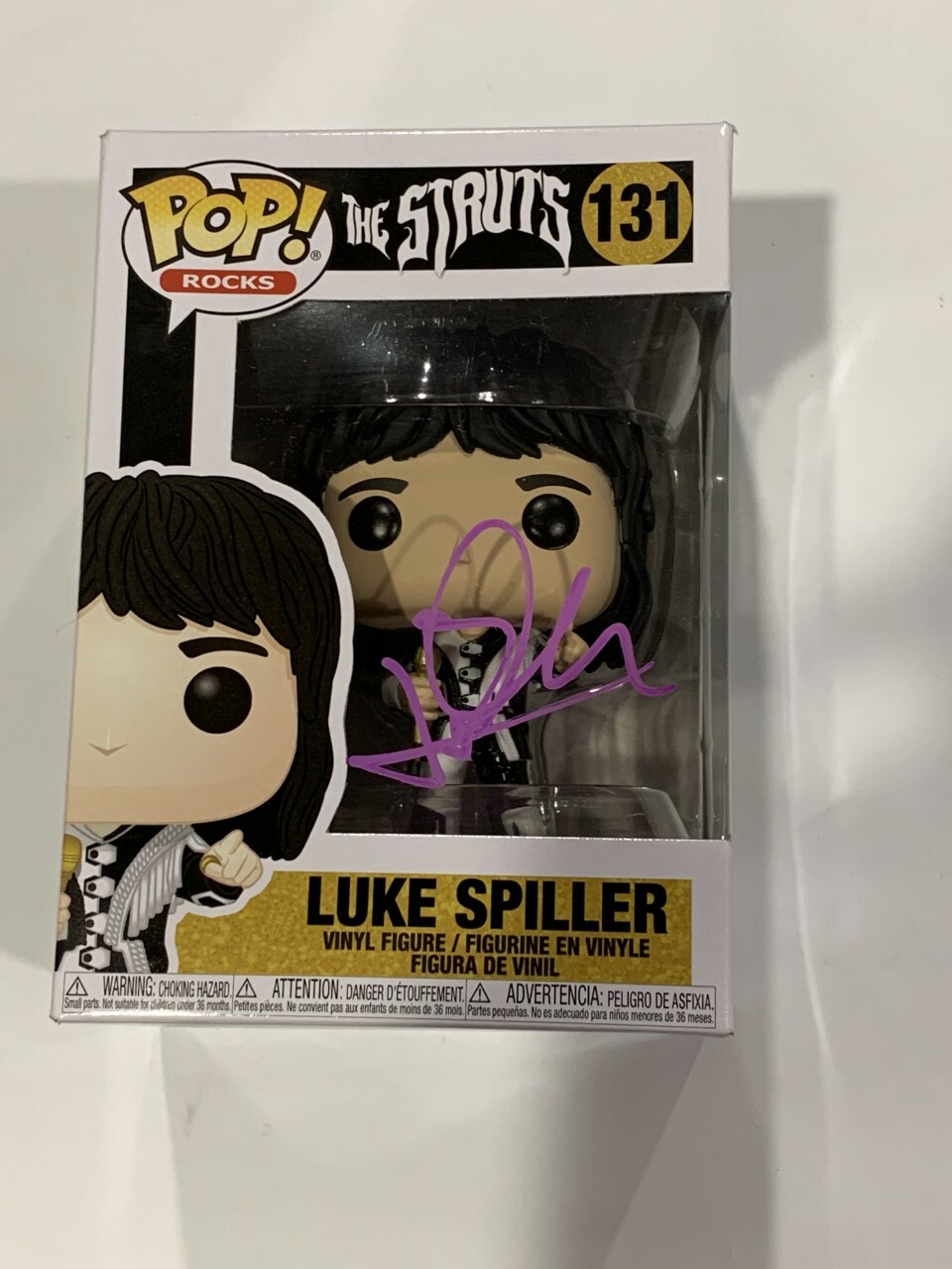 LUKE SPILLER SIGNED FUNKO POP THE STRUTS AUTOGRAPHED PROOF JSA COA