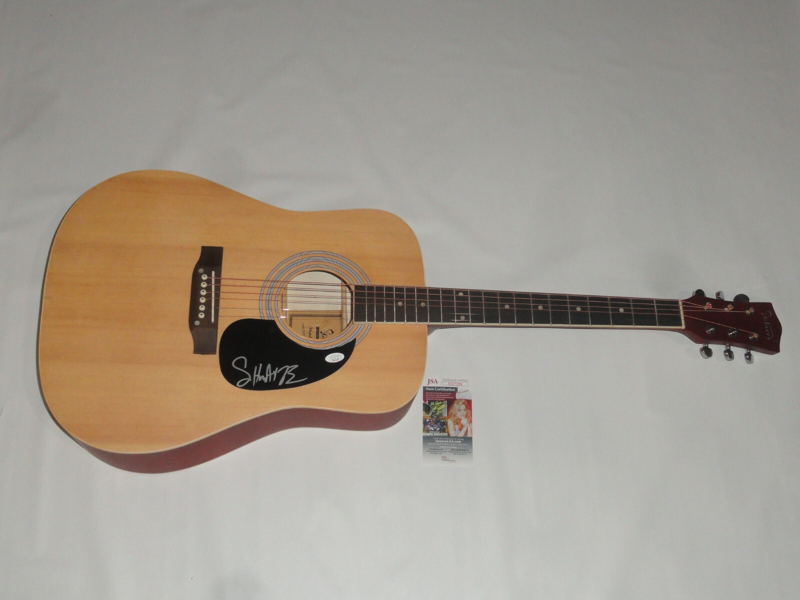 SHWAYZE SIGNED NATURAL ACOUSTIC GUITAR RAPPER LEGEND PROOF JSA COA
