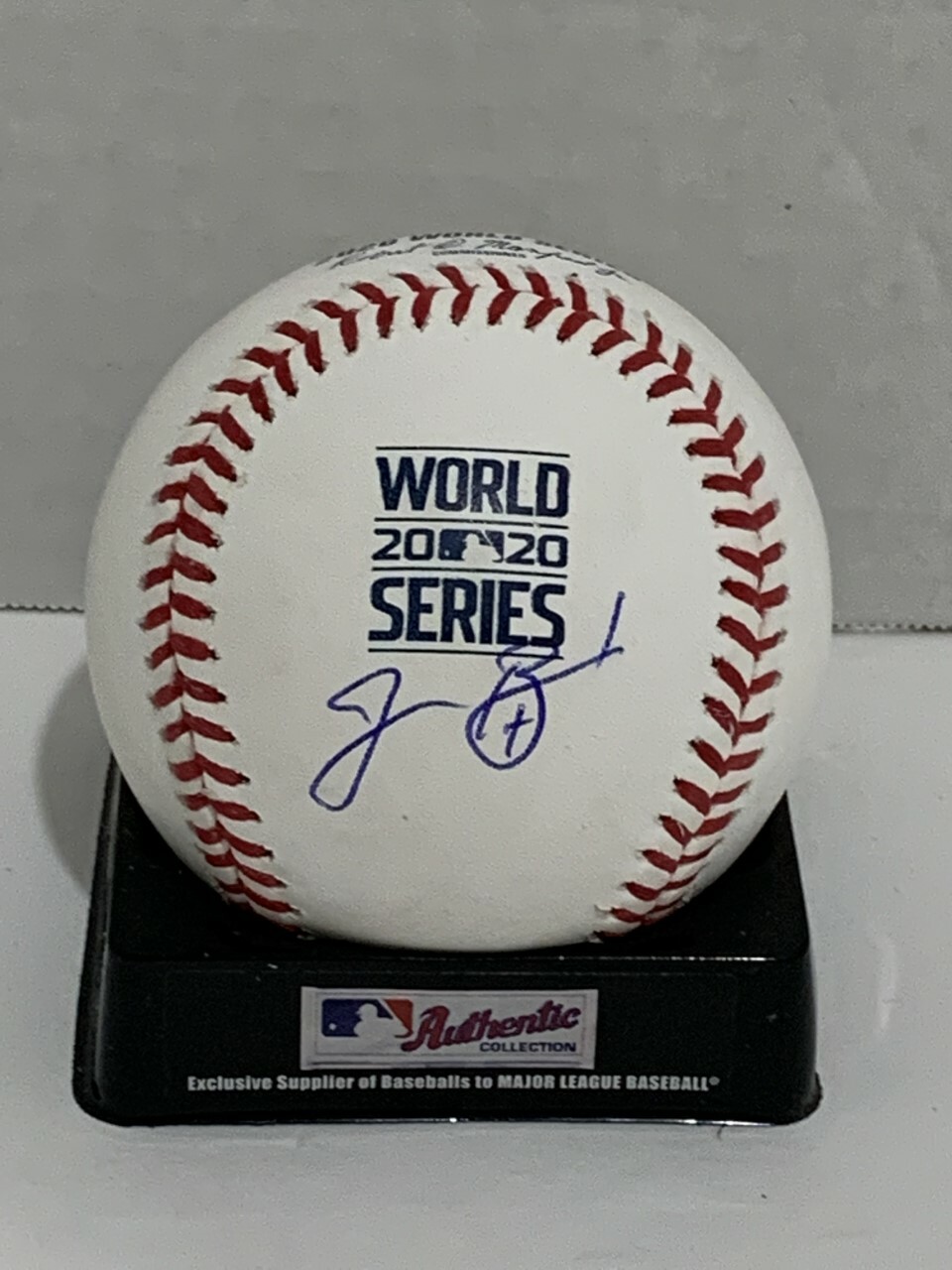 JOSH BARD SIGNED 2020 WORLD SERIES BASEBALL LOS ANGELES DODGERS CHAMPS JSA COA