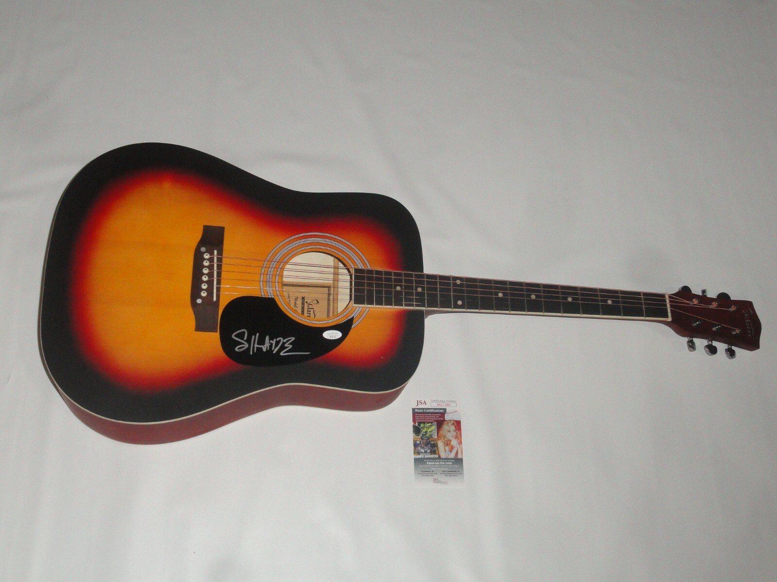 SHWAYZE SIGNED SUNBURST ACOUSTIC GUITAR RAPPER LEGEND PROOF JSA COA