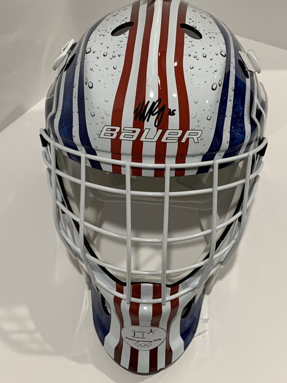 MADDIE ROONEY SIGNED TEAM USA GOALIE MASK OLYMPICS 2018 GOLD PYEONGCHANG PSA COA