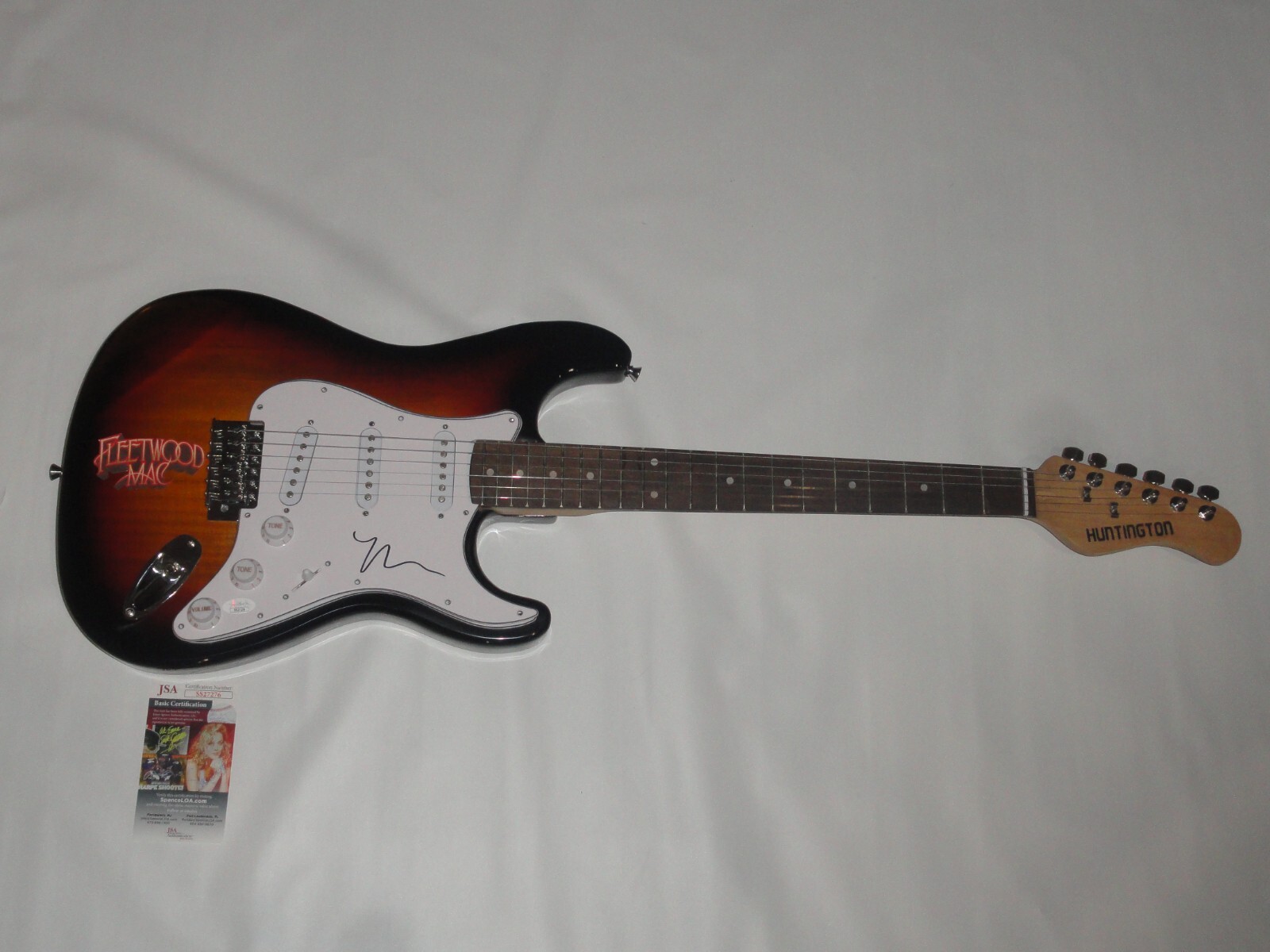 LINDSEY BUCKINGHAM SIGNED SUNBURST ELECTRIC GUITAR FLEETWOOD MAC JSA COA