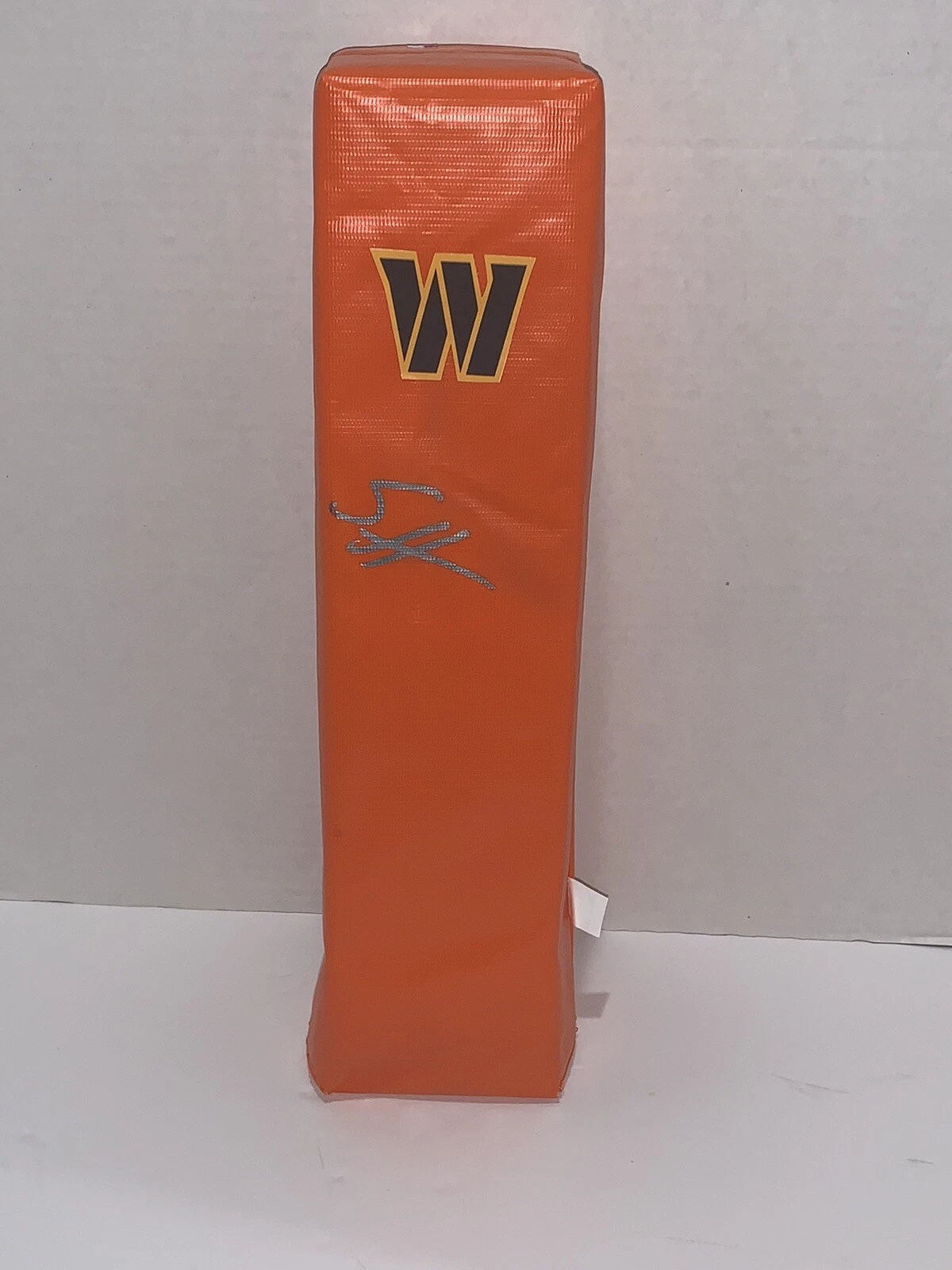 SAM HOWELL SIGNED TOUCHDOWN PYLON WASHINGTON COMMANDERS FOOTBALL PROOF PSA COA
