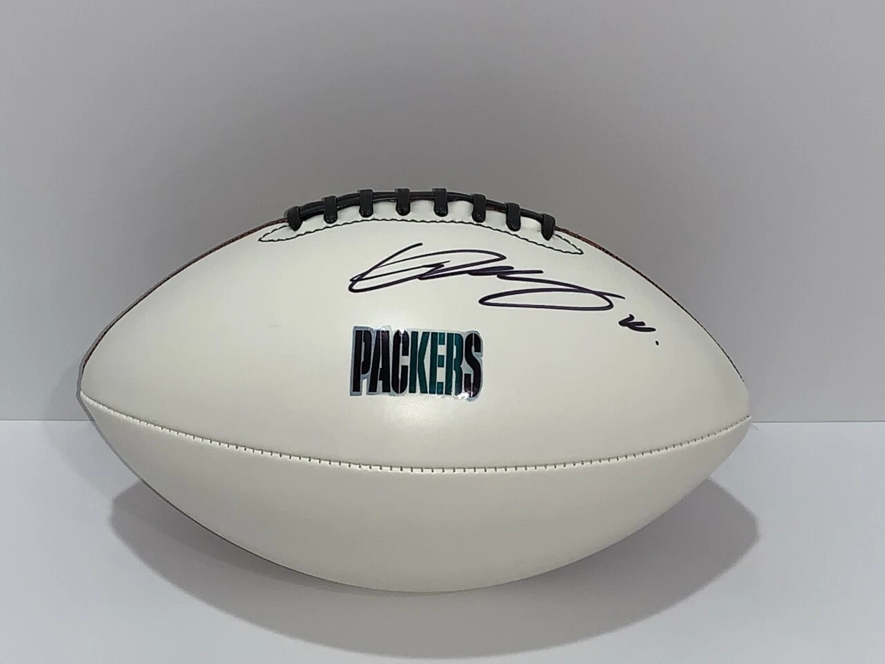 QUAY WALKER SIGNED FOOTBALL GREEN BAY PACKERS ROOKIE STAR PROOF JSA COA