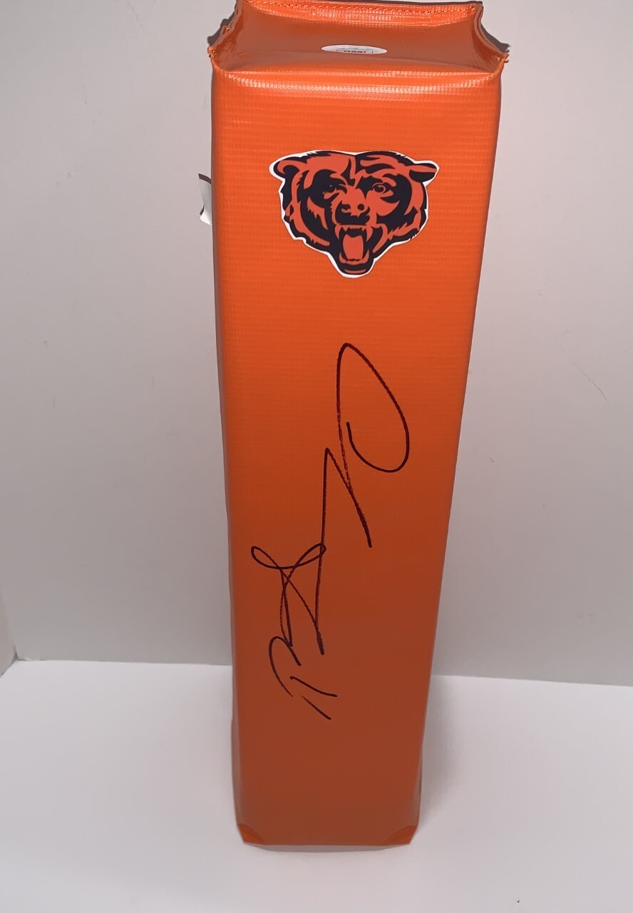 CHASE CLAYPOOL SIGNED TOUCHDOWN PYLON CHICAGO BEARS PROOF JSA COA