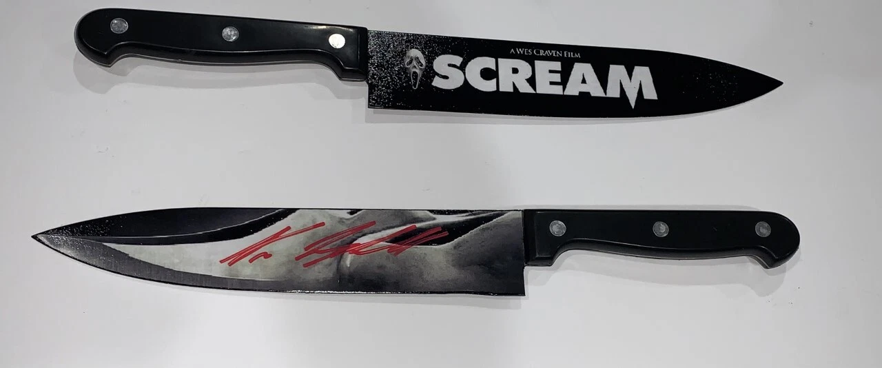 NEVE CAMPBELL AUTOGRAPHED SCREAM KNIFE CUSTOM GHOSTFACE SIGNED RARE JSA COA