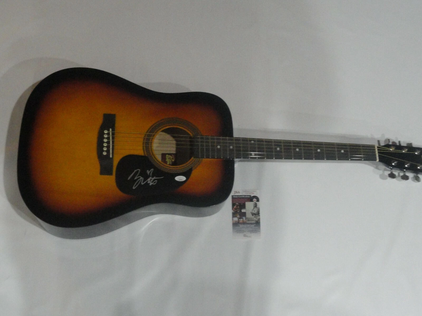 BRITTANY HOWARD SIGNED SUNBURST ACOUSTIC GUITAR THE ALABAMA SHAKES JSA COA