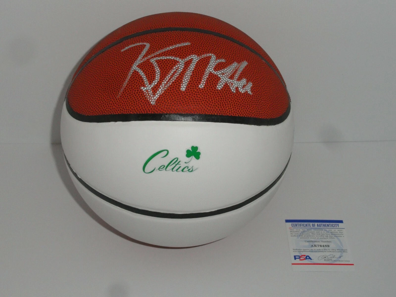 KEVIN MCHALE SIGNED BASKETBALL BOSTON CELTICS HOF AUTOGRAPHED PSA COA
