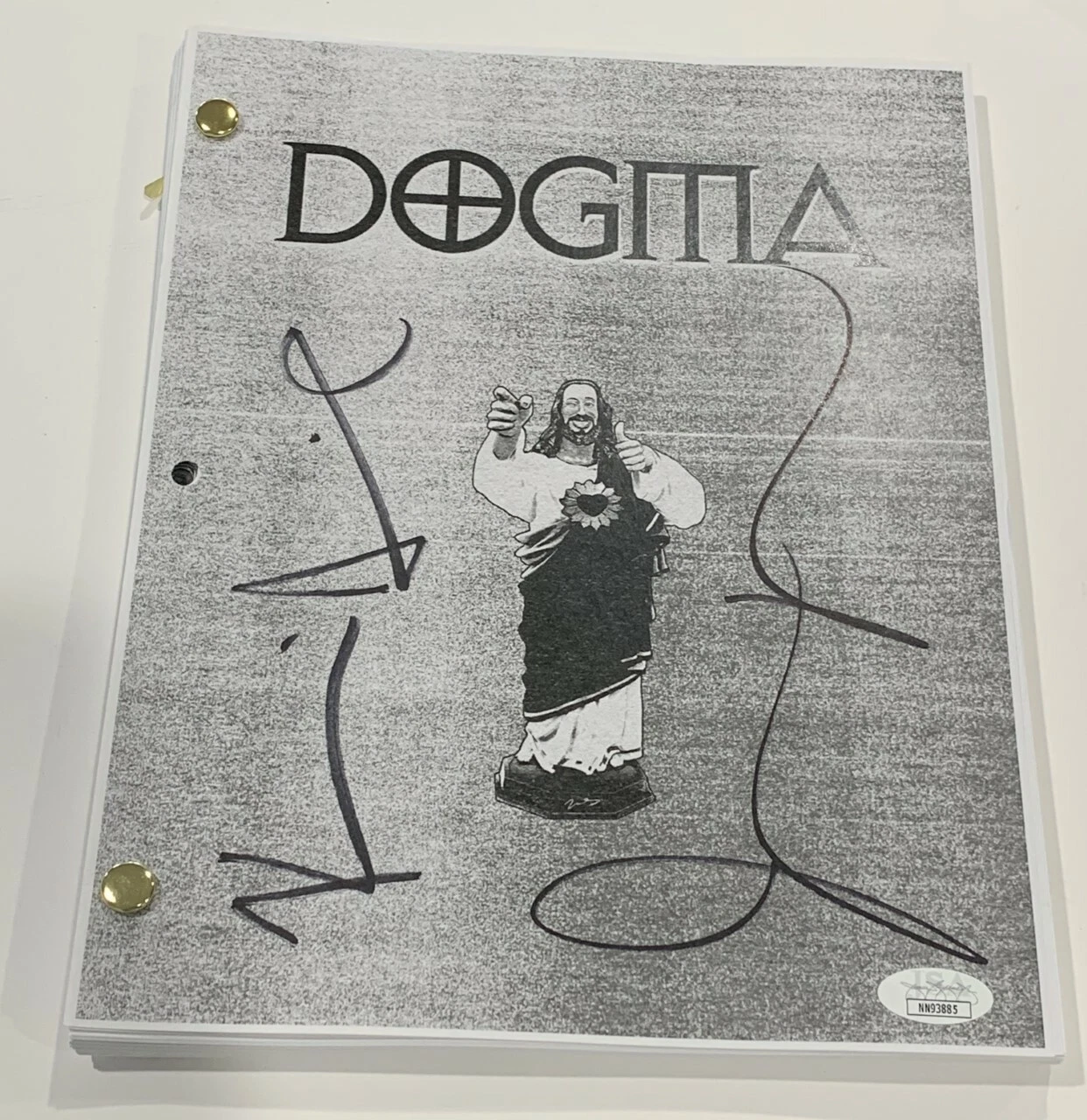 KEVIN SMITH & JASON MEWES SIGNED DOGMA FULL MOVIE SCRIPT JAY SILENT BOB JSA COA