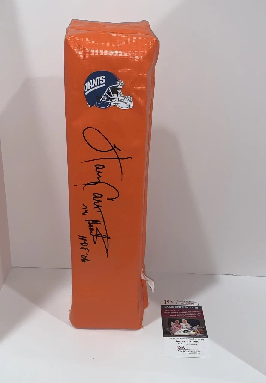 HARRY CARSON SIGNED TOUCHDOWN PYLON NEW YORK GIANTS FOOTBALL HOF JSA COA